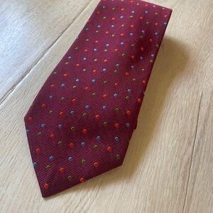 Etro Burgundy, Blue, Green and Orange Tie